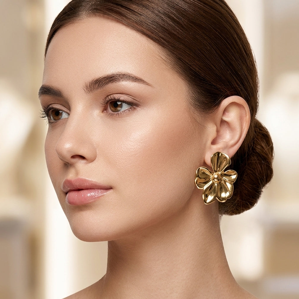 Gold Blossom Studs