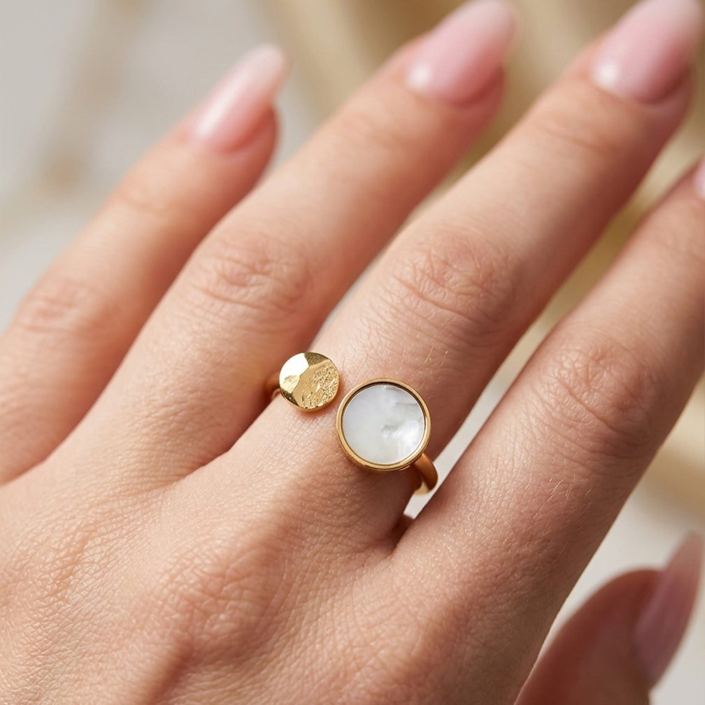 Pearl Disc Ring
