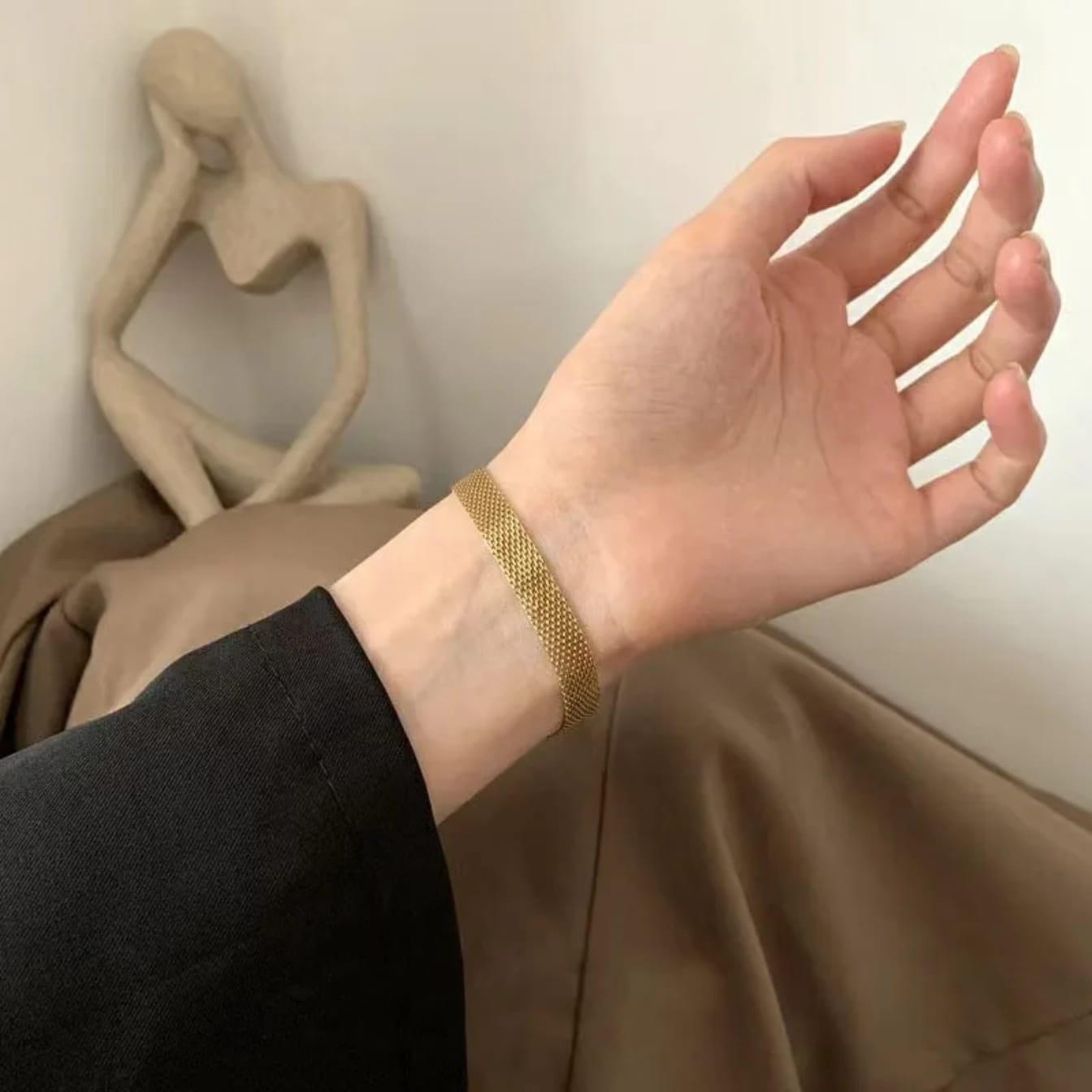 Gilded Mesh Bracelet