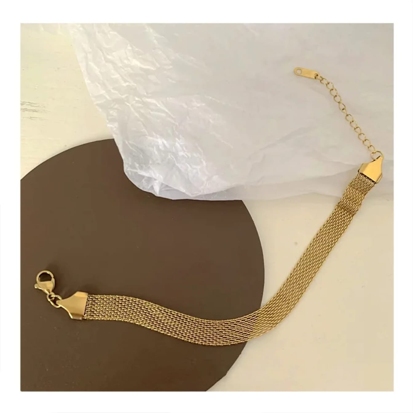 Gilded Mesh Bracelet