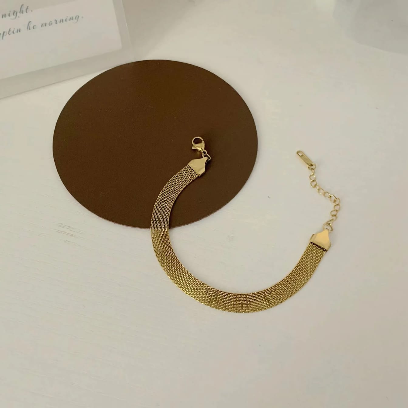 Gilded Mesh Bracelet