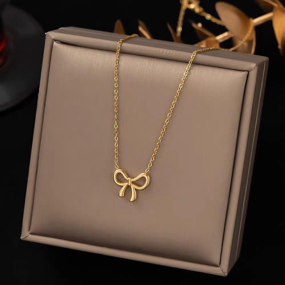 Ribbon Bow Necklace